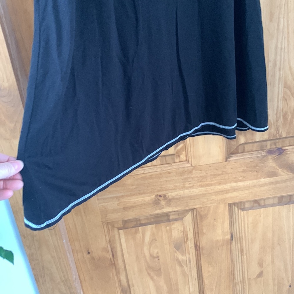 Max Studio boho black dress w/ off-white embroidered collar Size XS - Picture 4 of 5